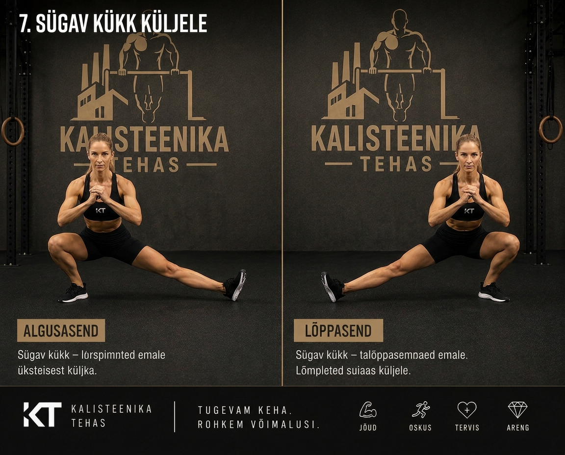 Sügav kükk küljele