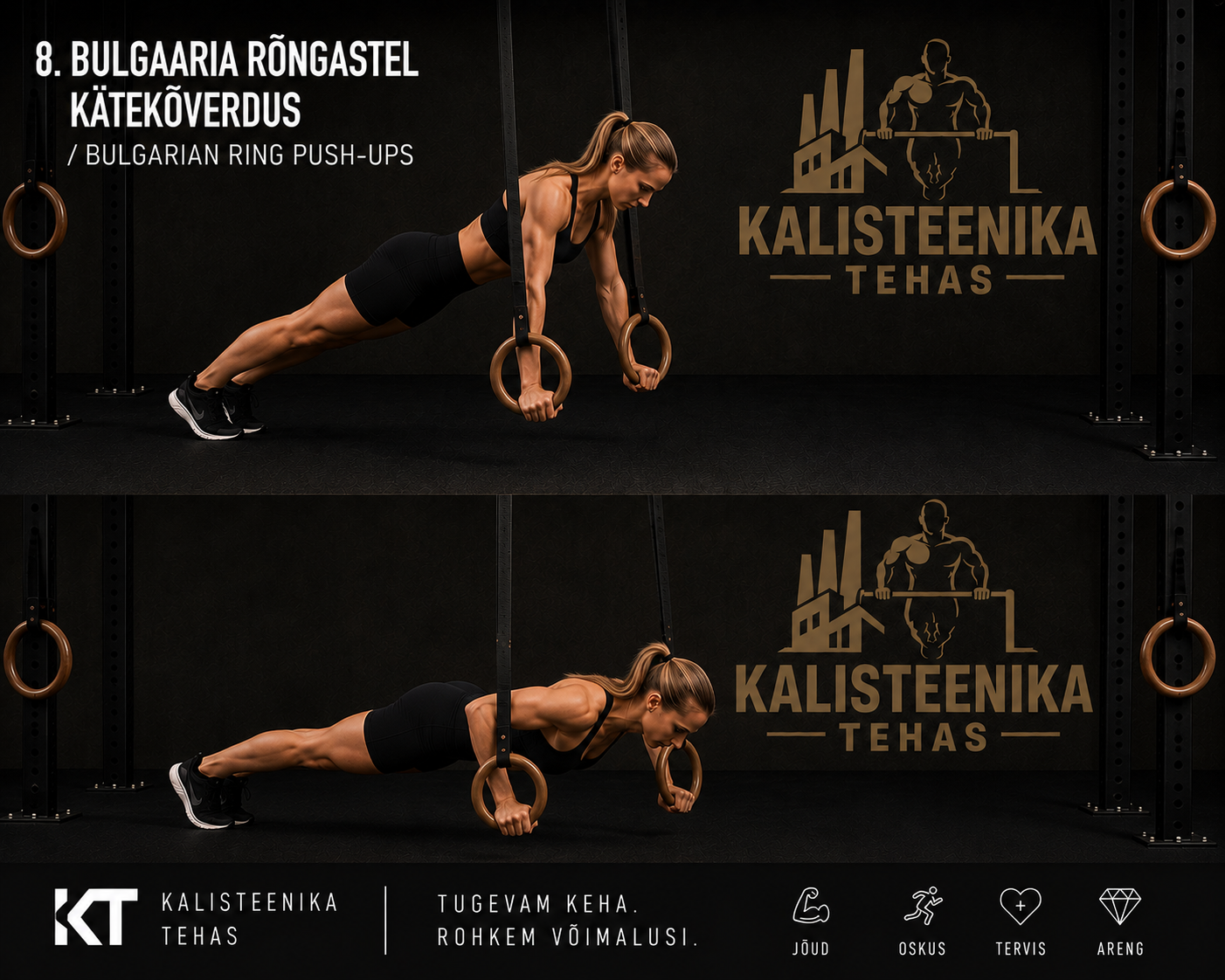 Bulgaaria rõngastel kätekõverdus